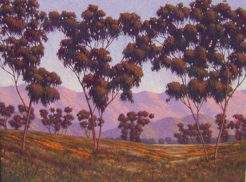 An Ojai Meadow with Eucalyptus