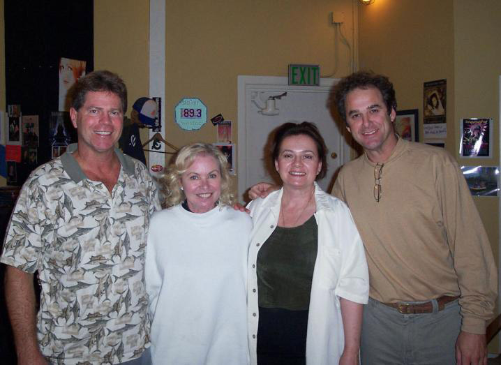 Will Prosser, Michelle Phillips, Barbara Gandolfo-Frady, Jim Goodwin at Eggchair Music Studio in Hollywood